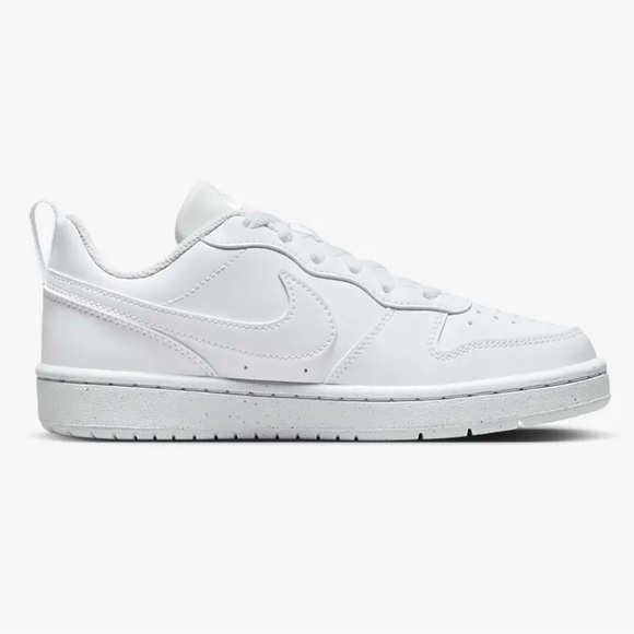 🏃🏻‍♂️ Nike Court Borough Low Recraft 5.5 big kid white tennis shoes sneakers - Picture 2 of 12